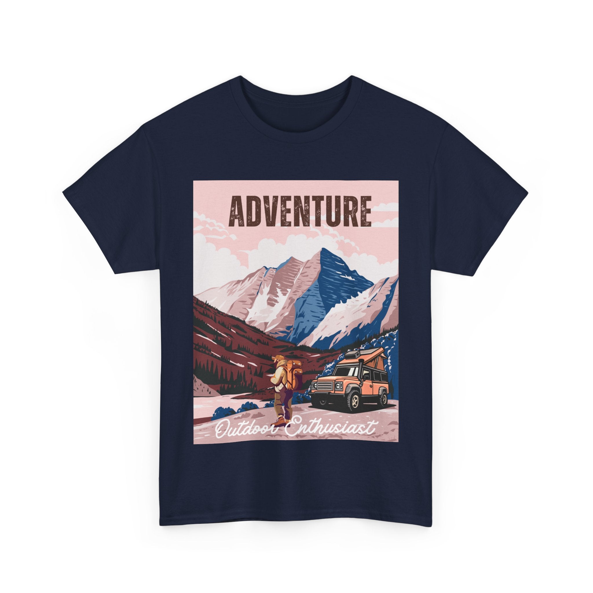 Adventure Outdoor Enthusiast Unisex Heavy Cotton Tee