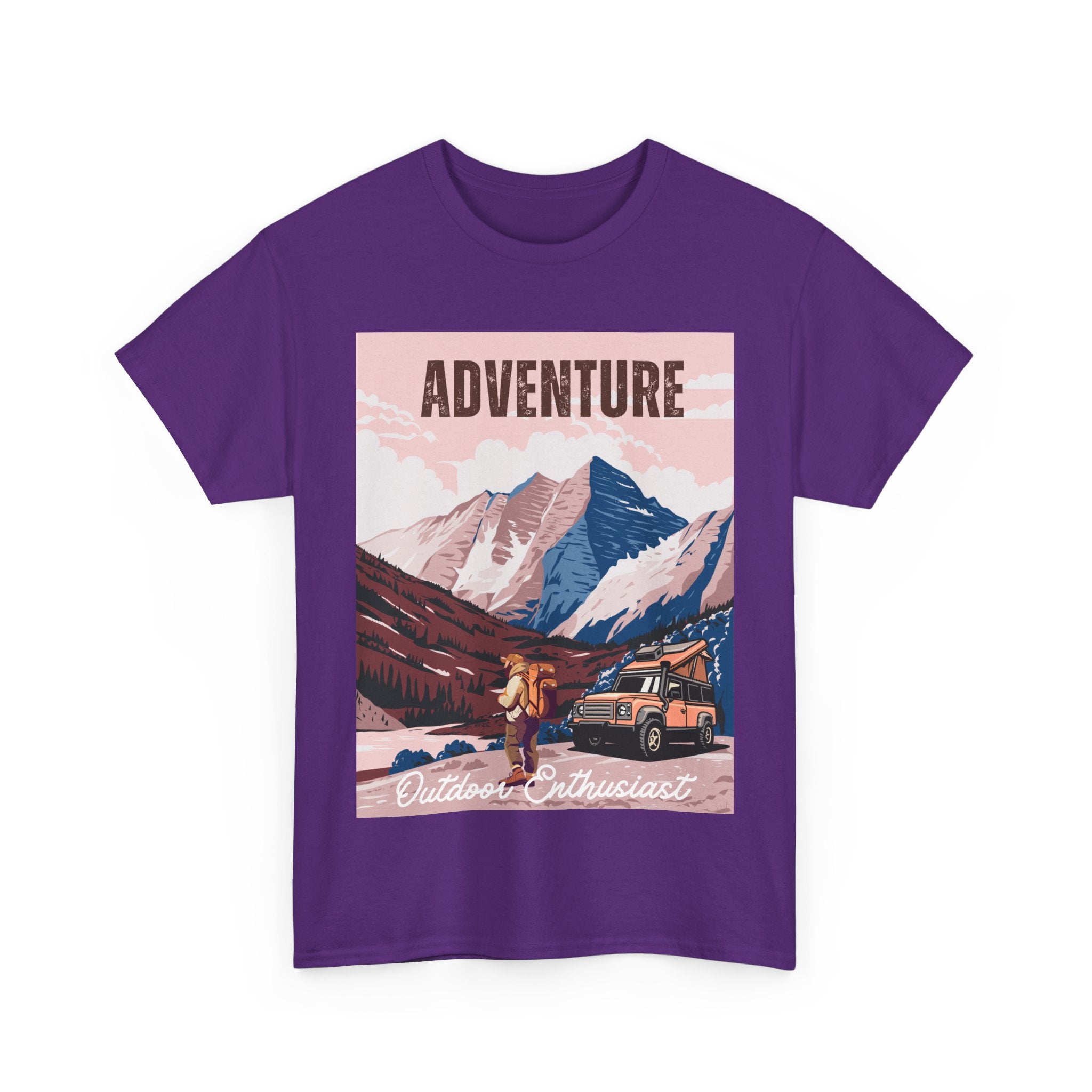 Adventure Outdoor Enthusiast Unisex Heavy Cotton Tee