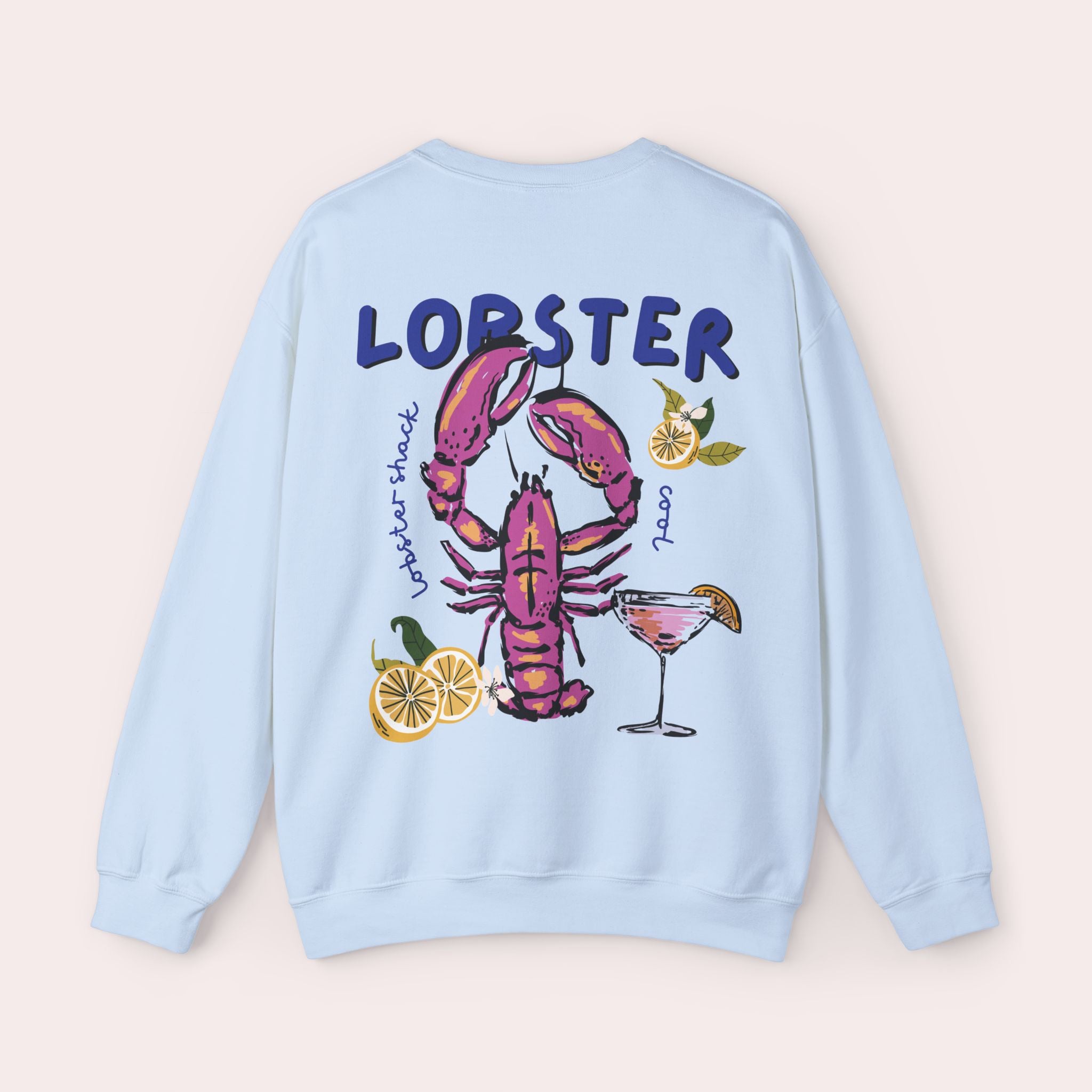 Colorful Lobster Crewneck Sweatshirt