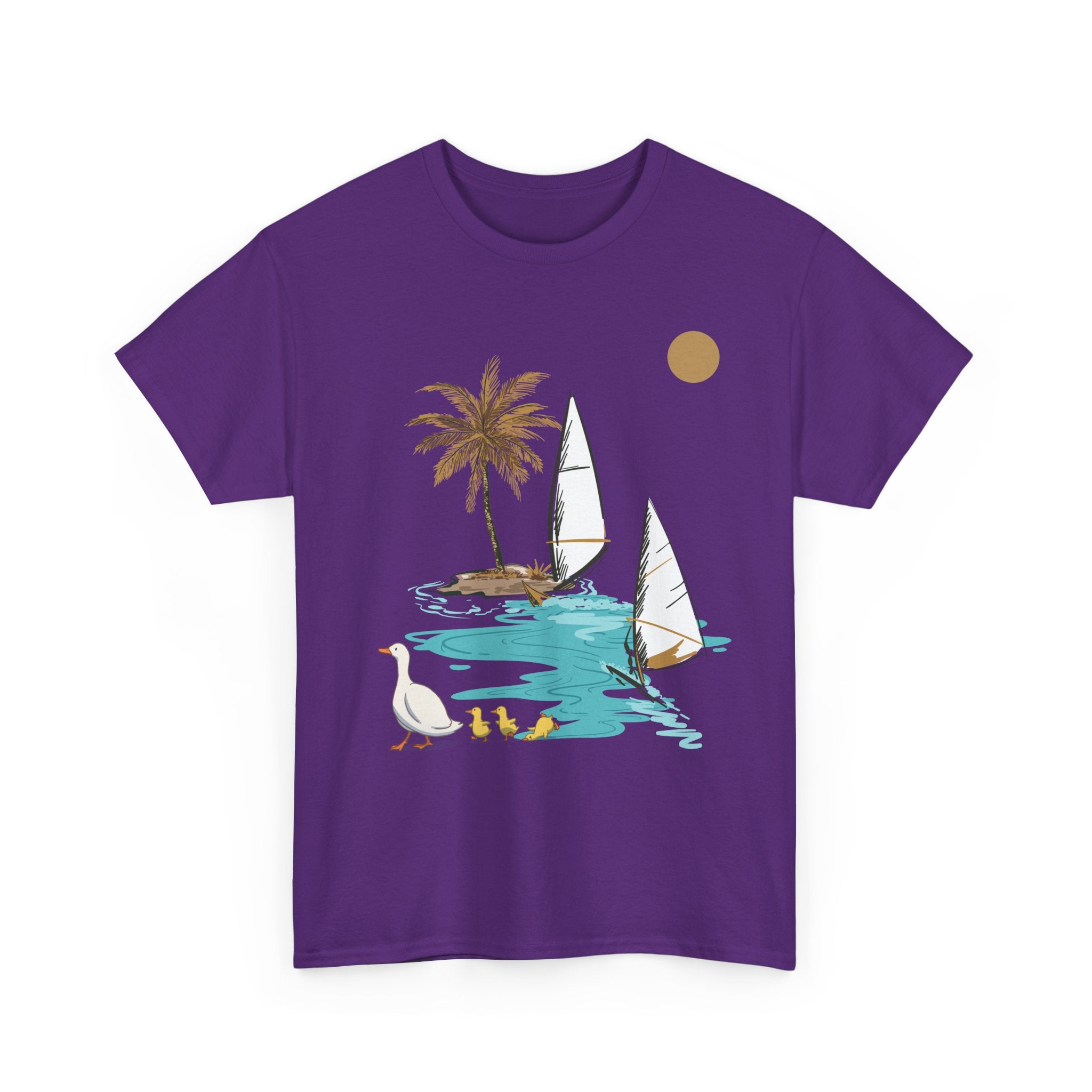Tropical Paradise Unisex Heavy Cotton Tee – Summer Vibe Apparel