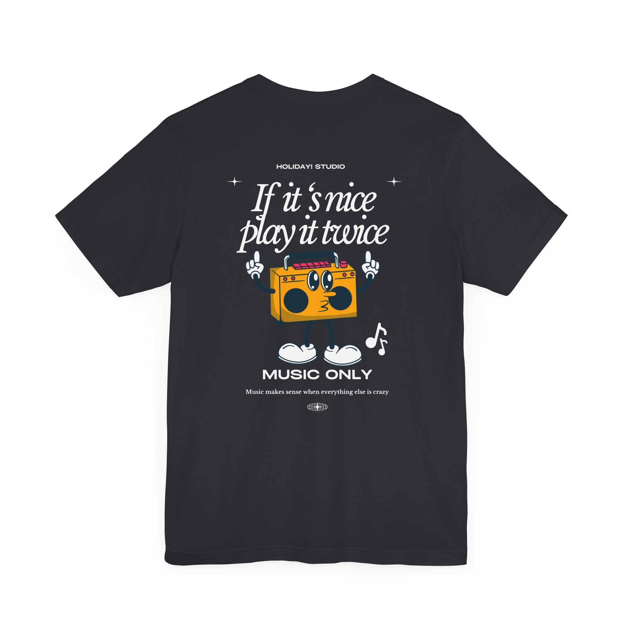 Music Only Graphic Tee – Unisex Jersey Short Sleeve T-Shirt – Perfect for Music Lovers