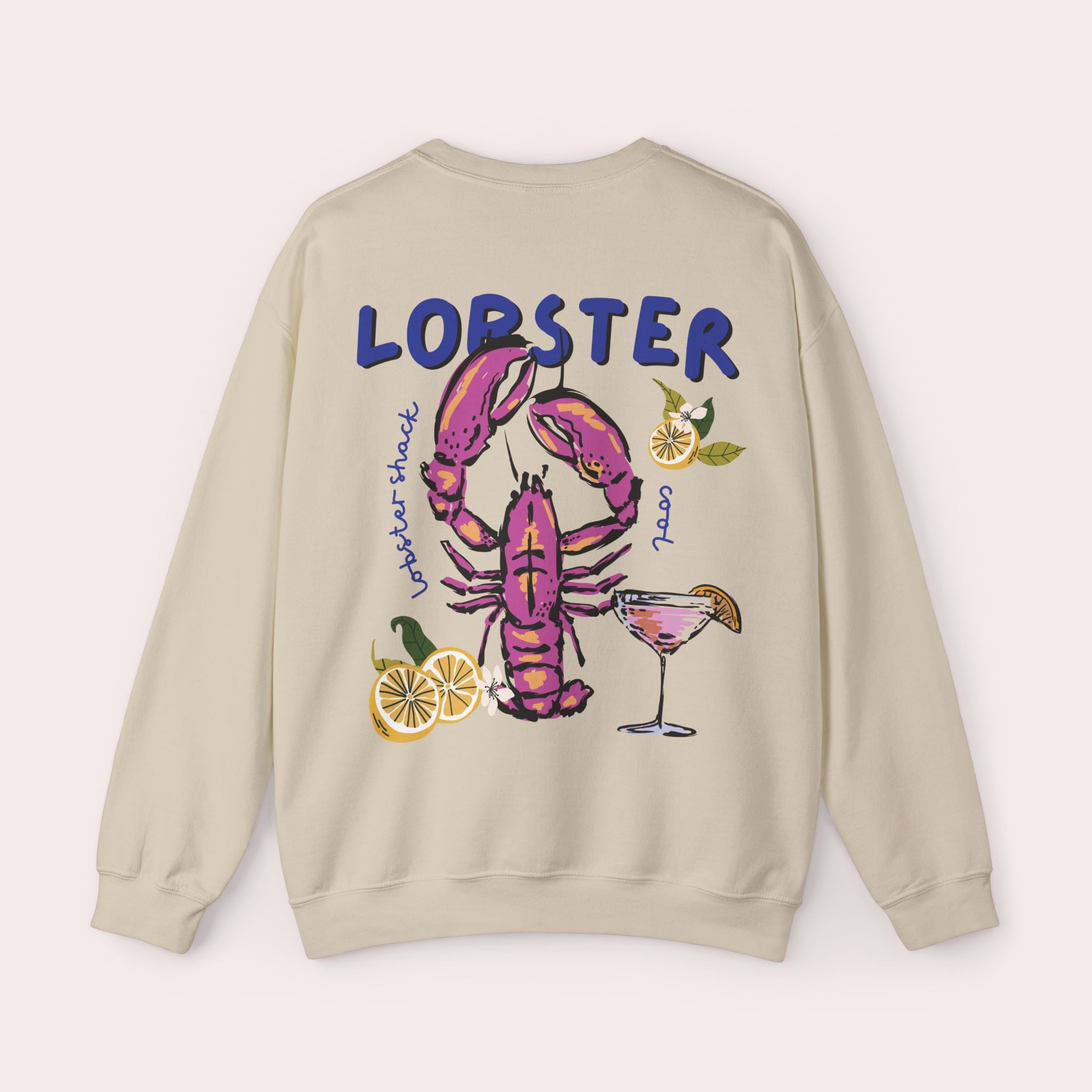 Colorful Lobster Crewneck Sweatshirt