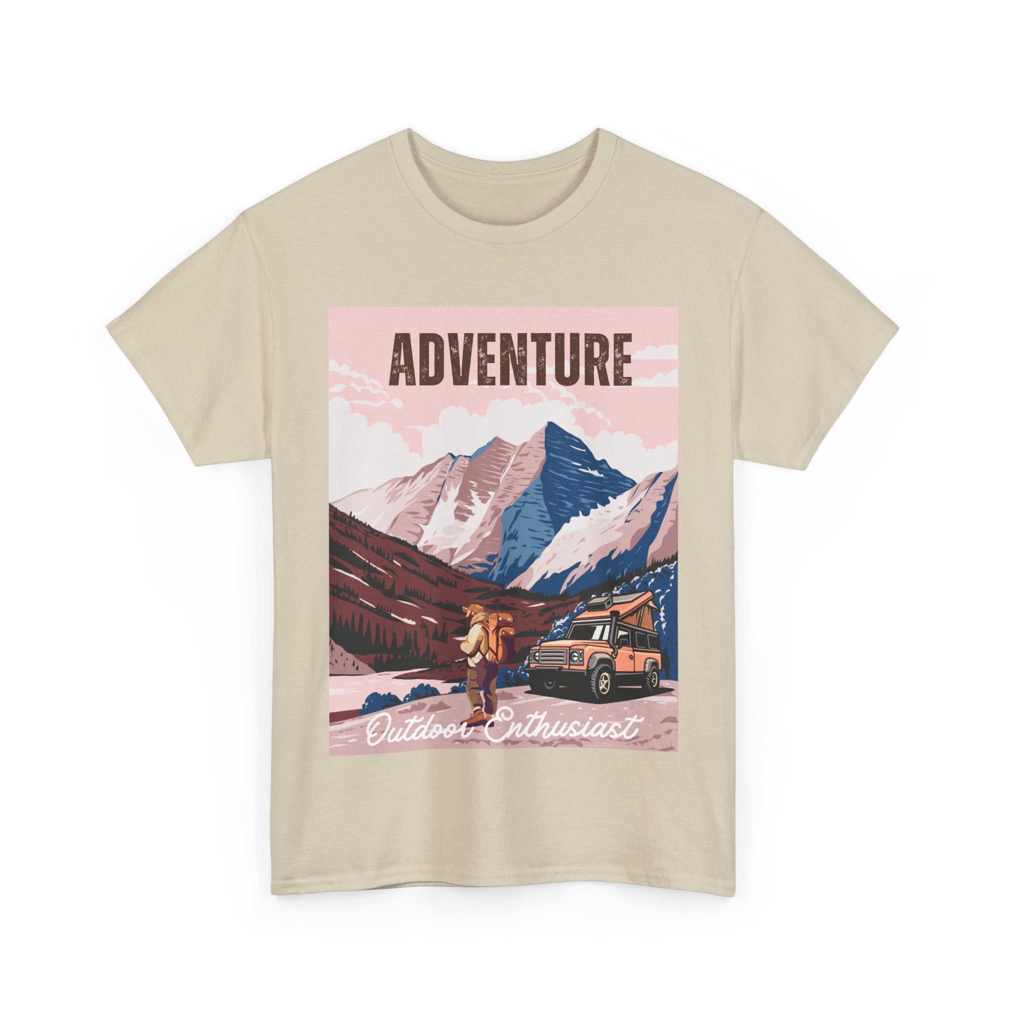 Adventure Outdoor Enthusiast Unisex Heavy Cotton Tee