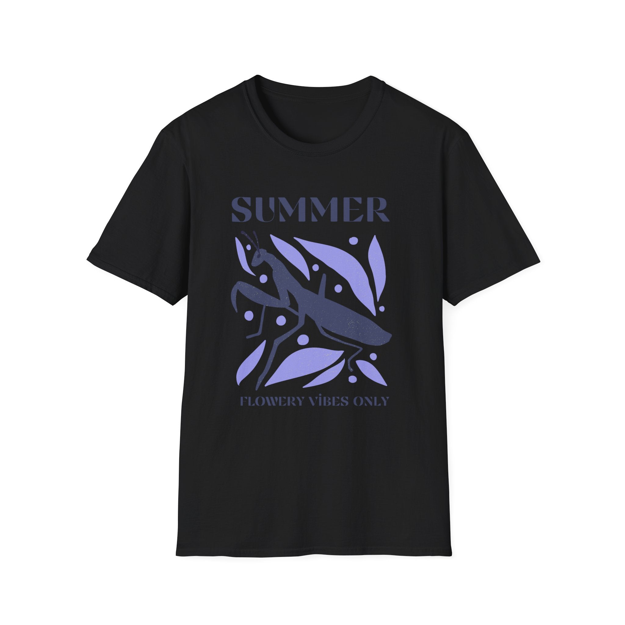 Summer Flower Vibes Unisex Softstyle T-Shirt