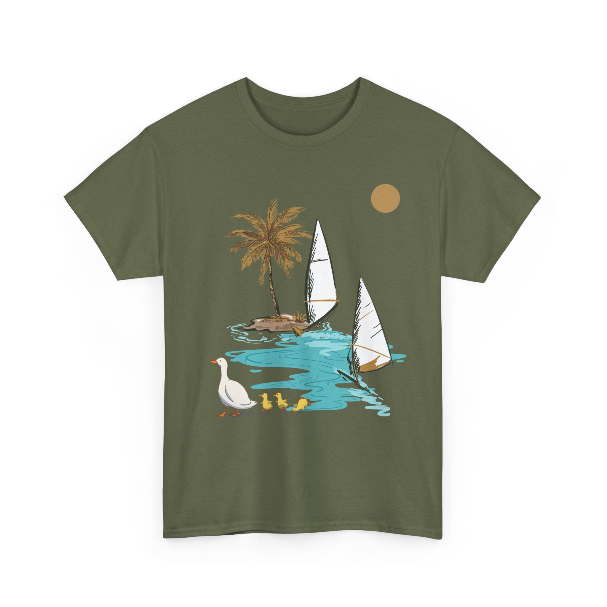 Tropical Paradise Unisex Heavy Cotton Tee – Summer Vibe Apparel