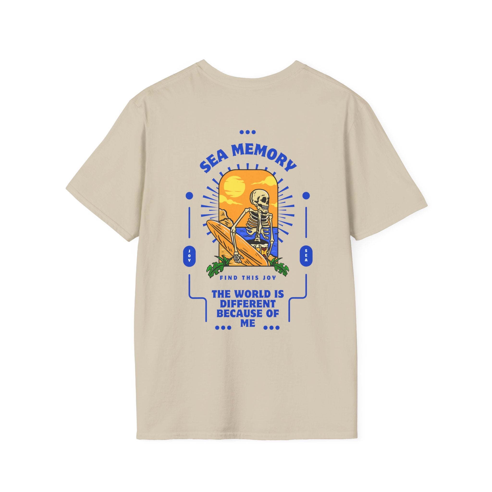 Sea memory find this joy the world is different because of me-Ocean Vibes Skeleton T-Shirt