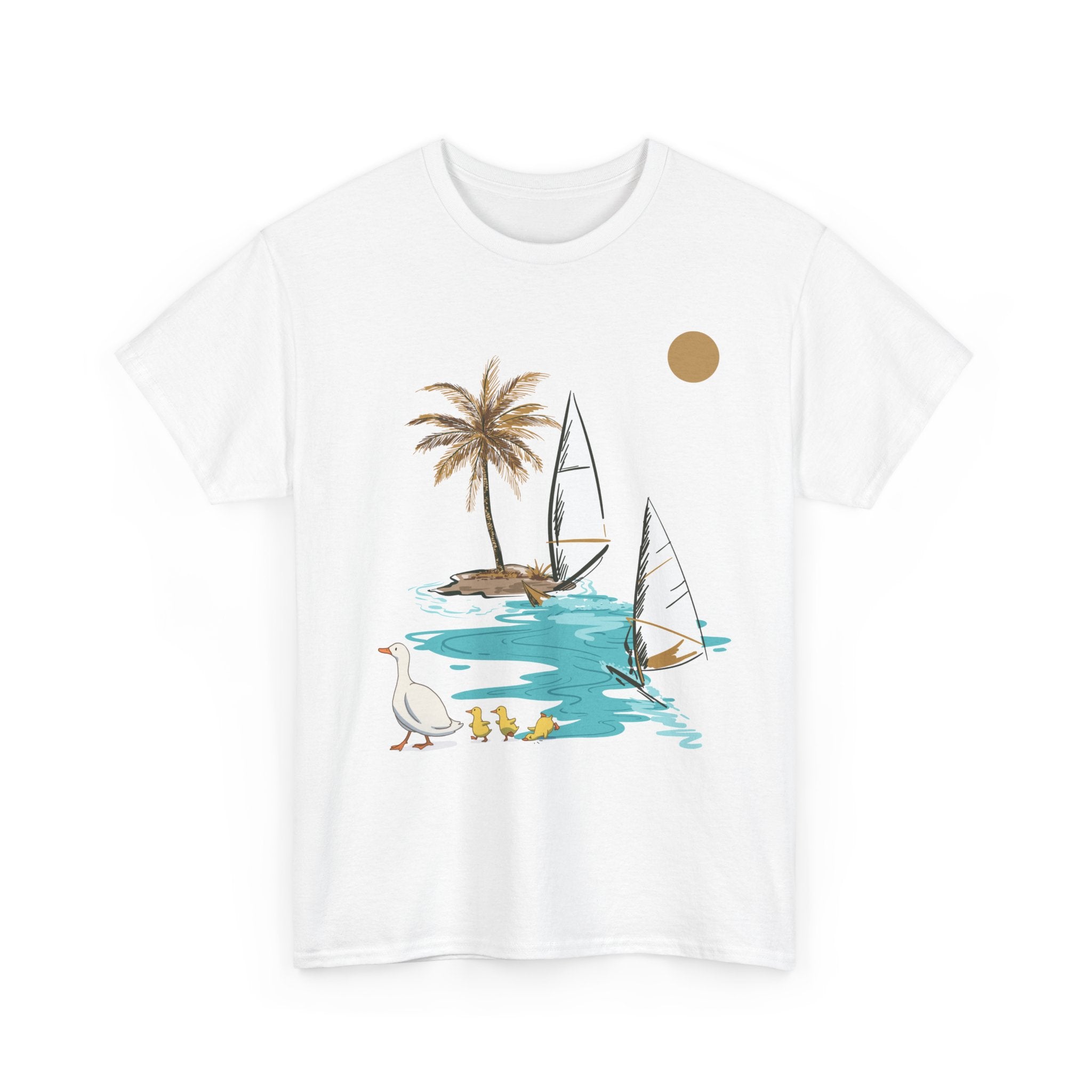 Tropical Paradise Unisex Heavy Cotton Tee – Summer Vibe Apparel