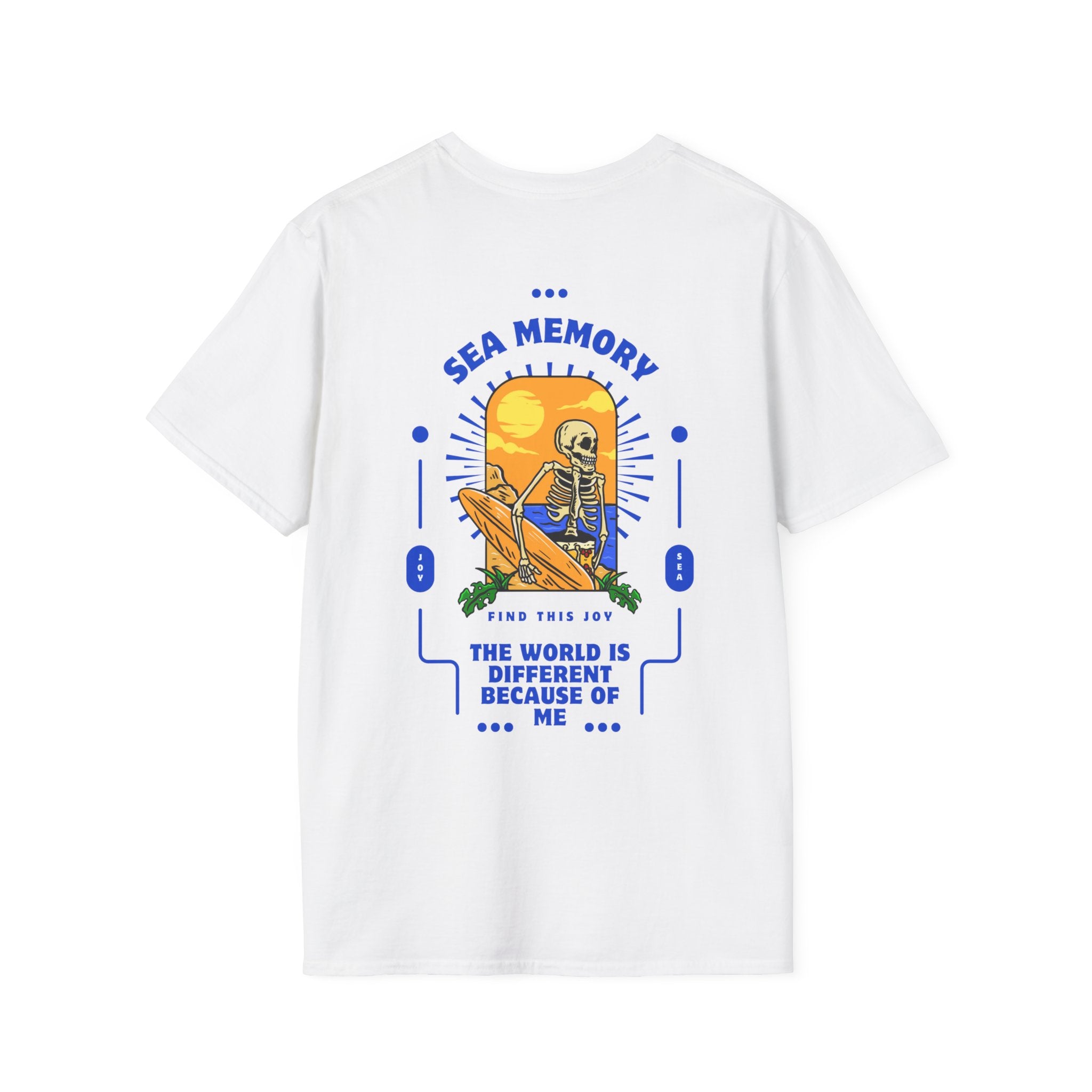 Sea memory find this joy the world is different because of me-Ocean Vibes Skeleton T-Shirt