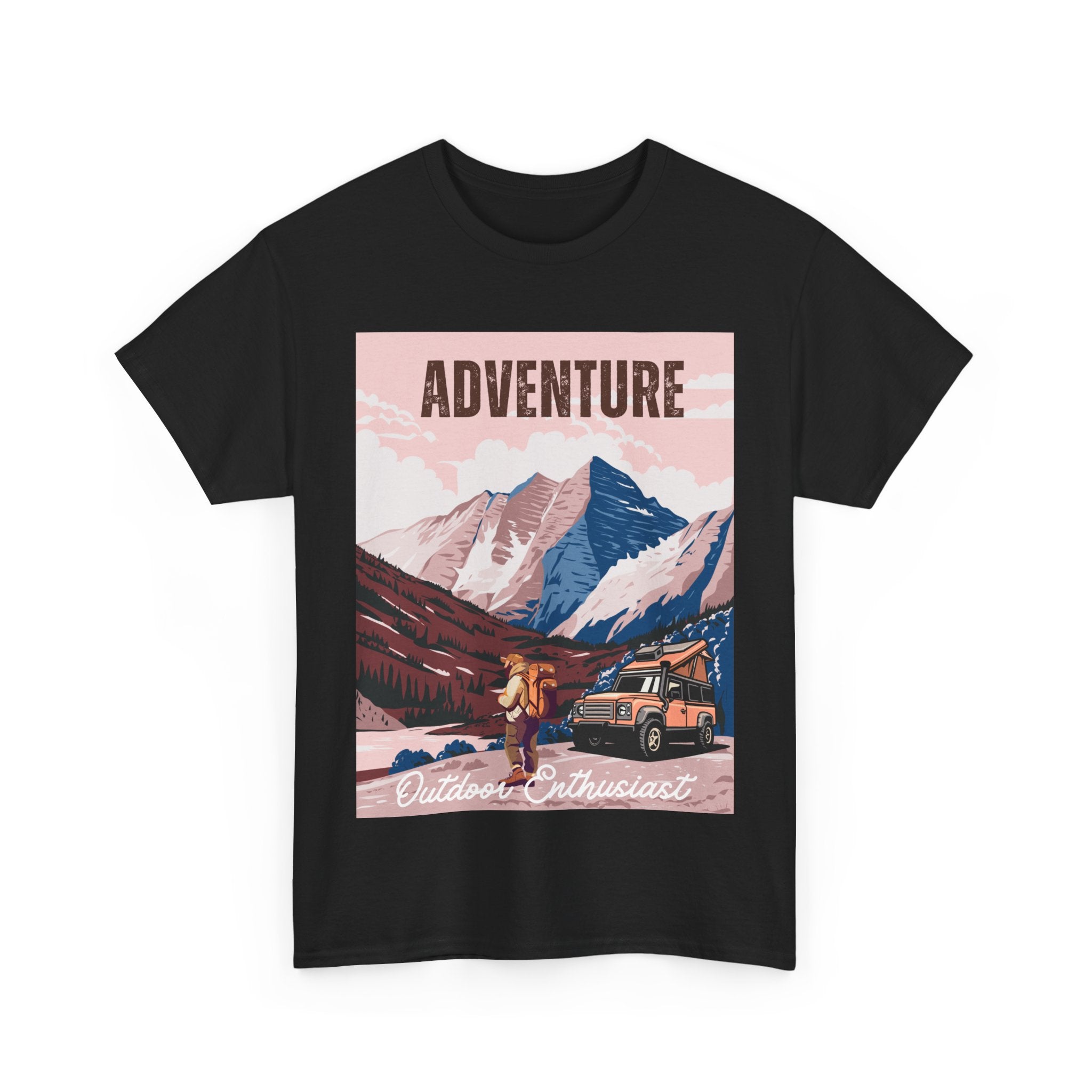 Adventure Outdoor Enthusiast Unisex Heavy Cotton Tee