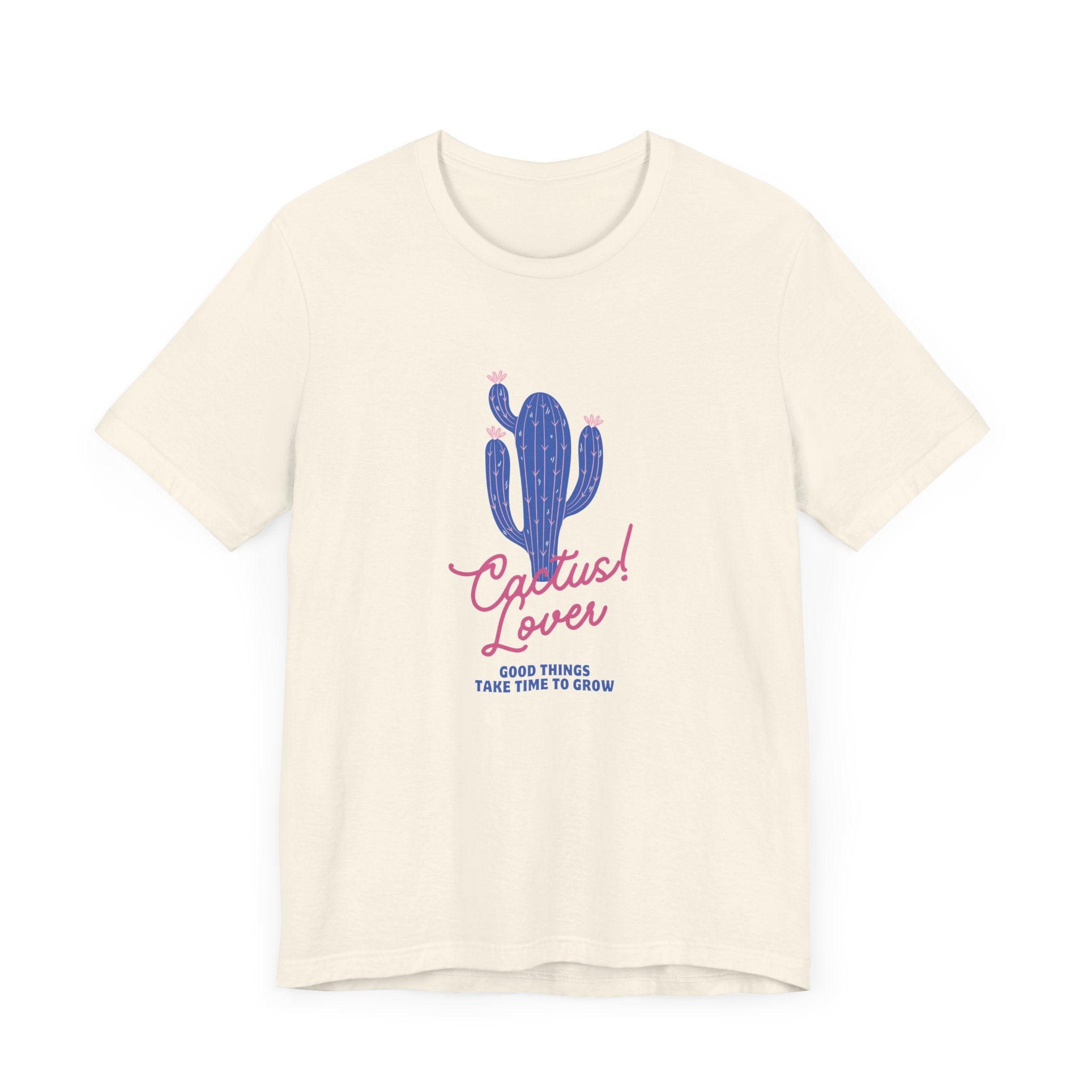 Good Things Take Time to Grow. Cactus Lover Unisex Jersey Tee
