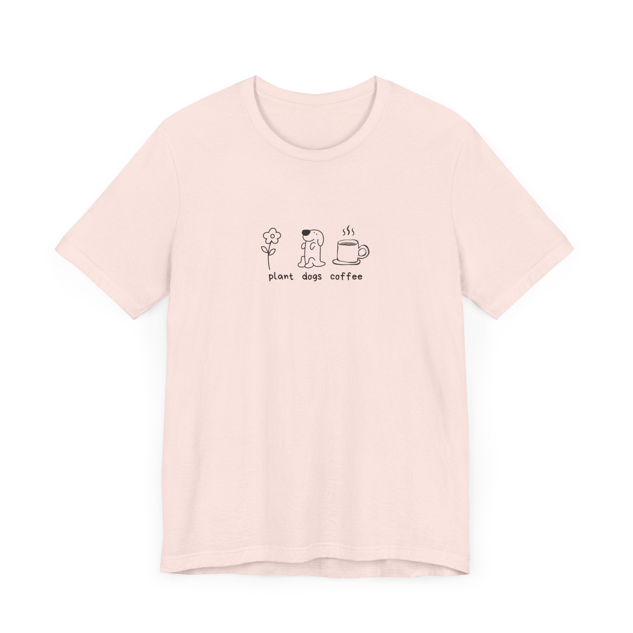 Plant Dogs Coffee Unisex Tee - Perfect for Nature & Pet Lovers