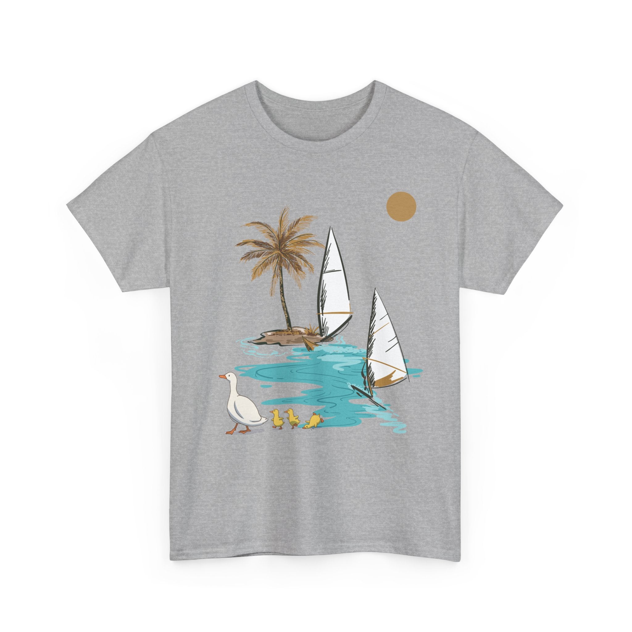 Tropical Paradise Unisex Heavy Cotton Tee – Summer Vibe Apparel