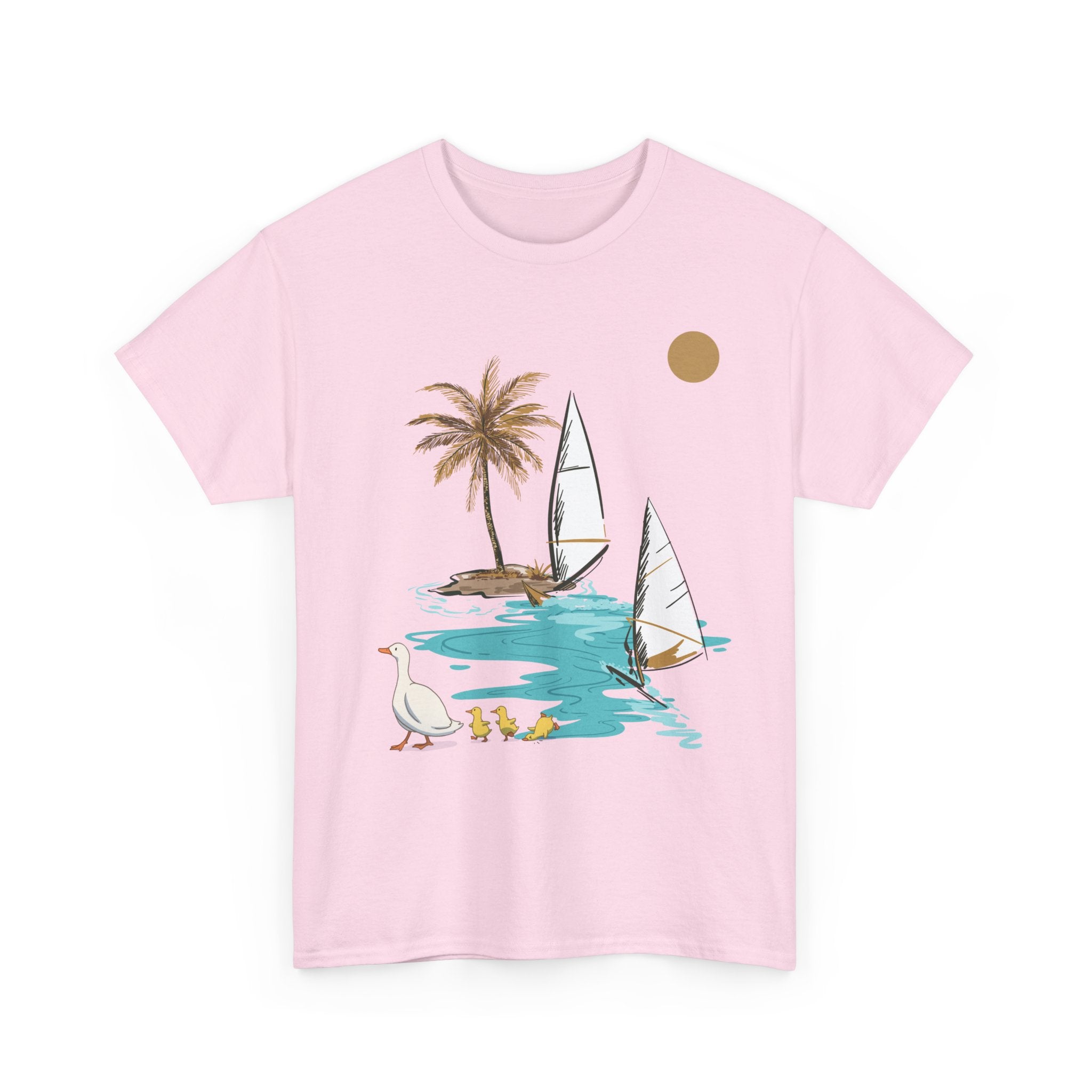 Tropical Paradise Unisex Heavy Cotton Tee – Summer Vibe Apparel