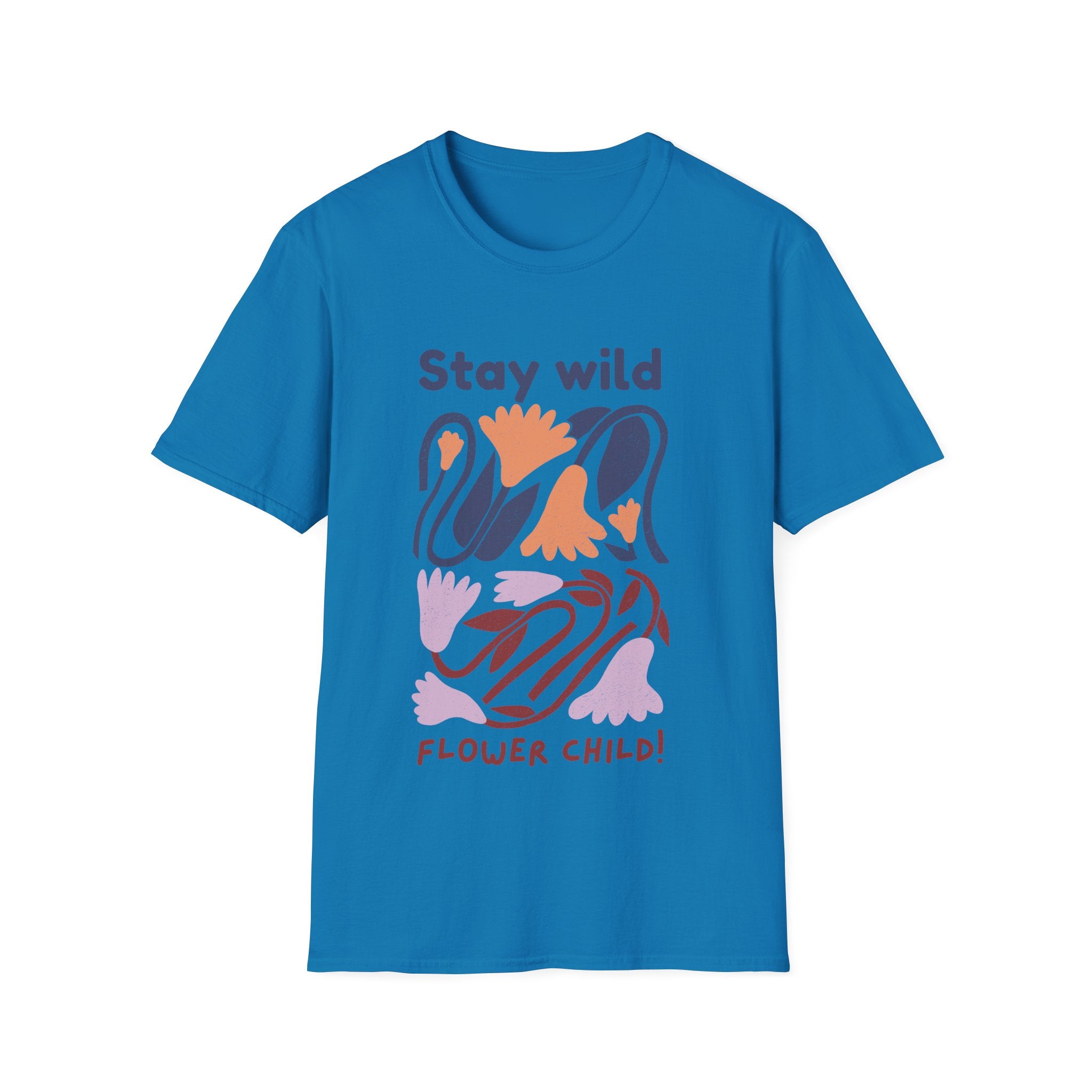 Stay Wild Flower Child Unisex T-Shirt - Boho Style Tee for Nature Lovers