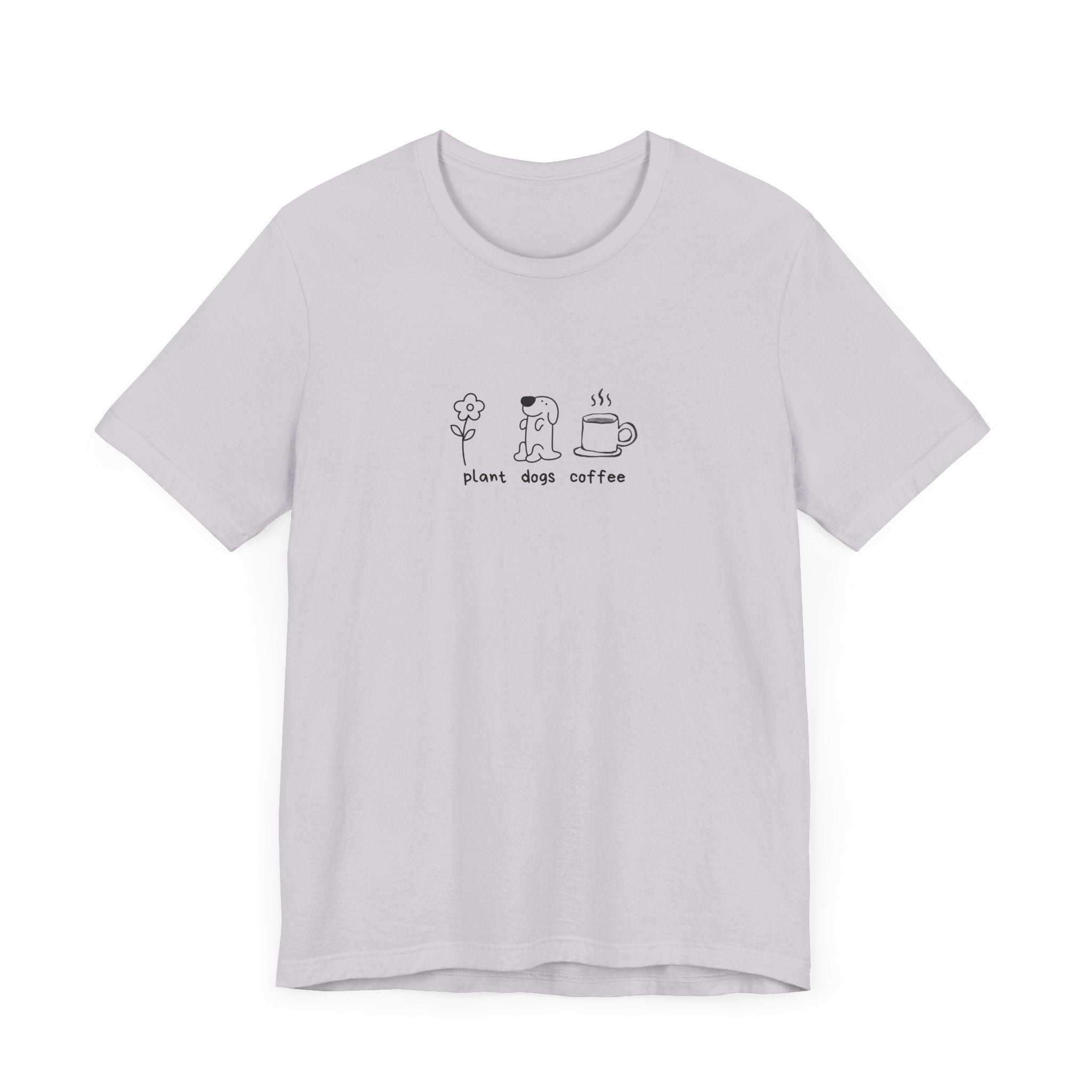 Plant Dogs Coffee Unisex Tee - Perfect for Nature & Pet Lovers