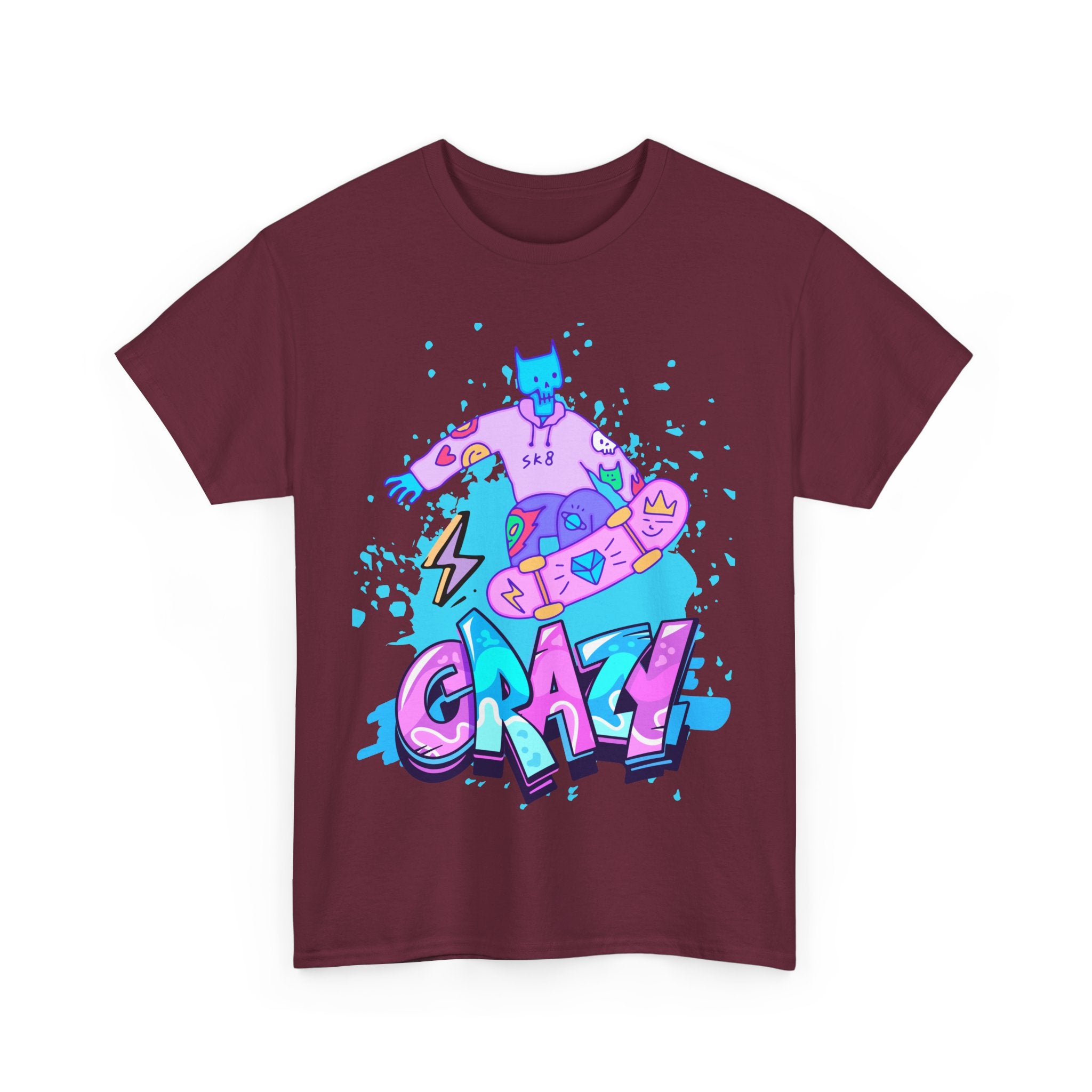Crazy Cartoon Unisex Heavy Cotton Tee - Fun Graphic Shirt for Everyday Wear