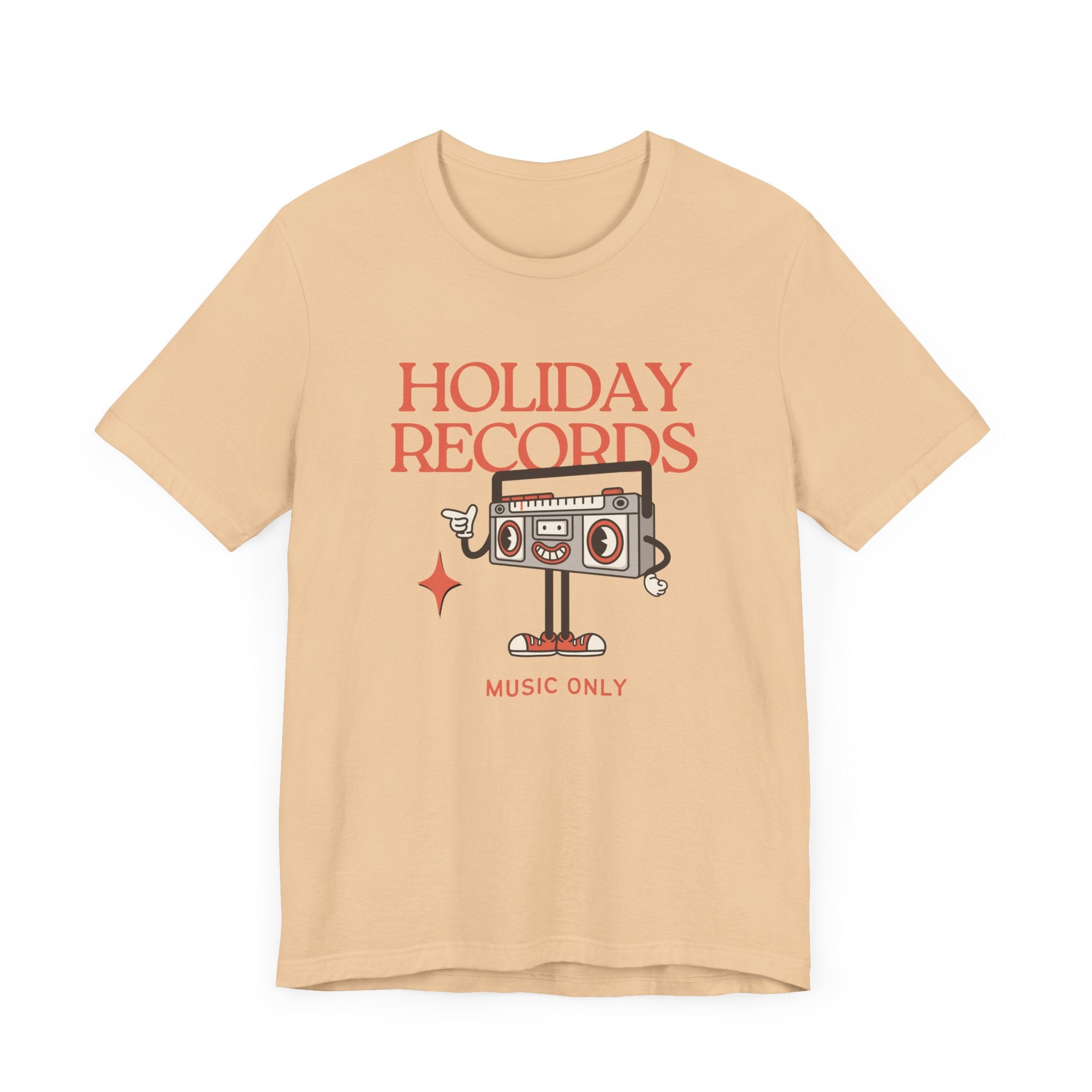 Holiday Records Music Only Unisex Tee - Retro Vibe T-Shirt for Music Lovers