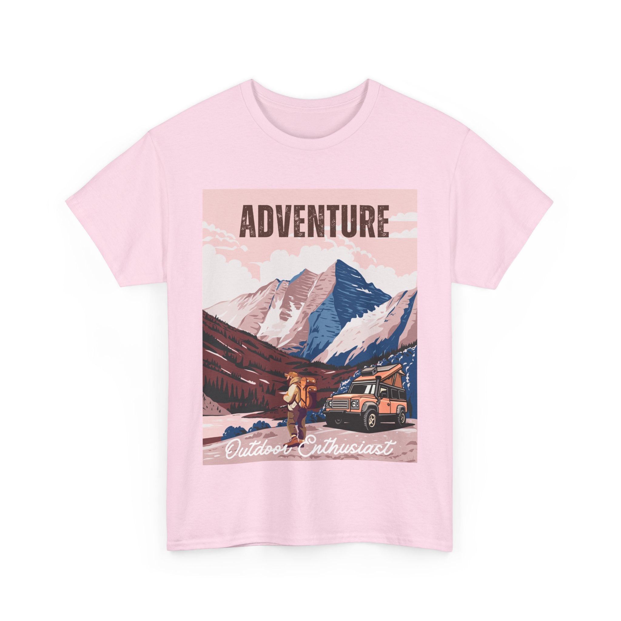 Adventure Outdoor Enthusiast Unisex Heavy Cotton Tee