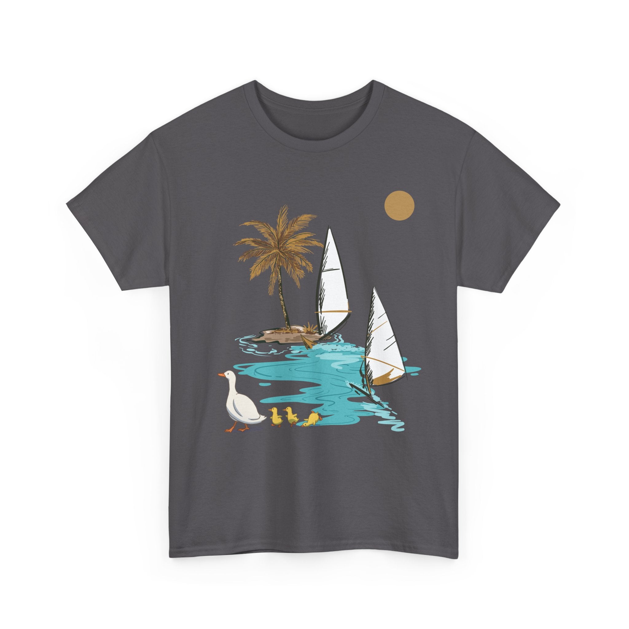 Tropical Paradise Unisex Heavy Cotton Tee – Summer Vibe Apparel