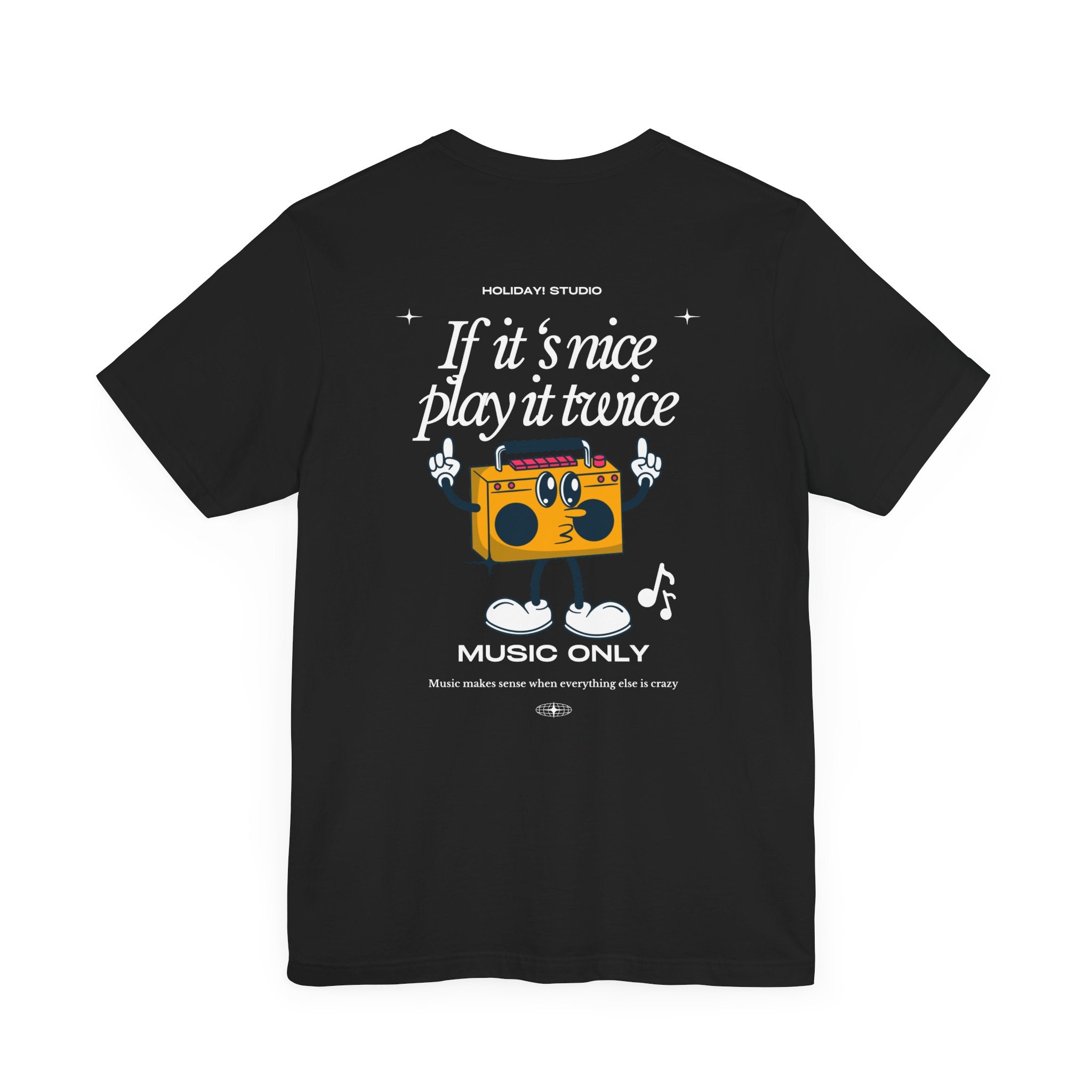 Music Only Graphic Tee – Unisex Jersey Short Sleeve T-Shirt – Perfect for Music Lovers