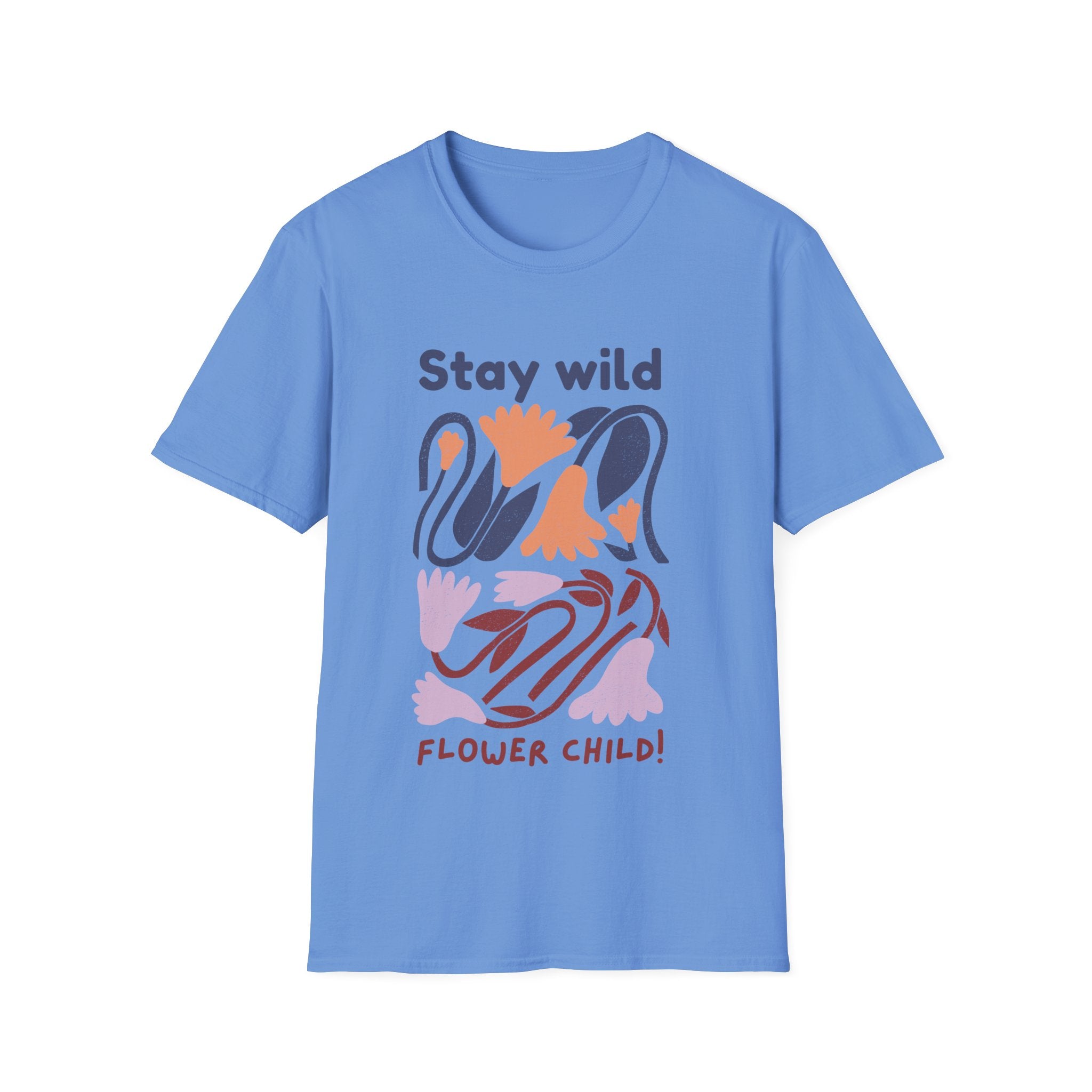 Stay Wild Flower Child Unisex T-Shirt - Boho Style Tee for Nature Lovers